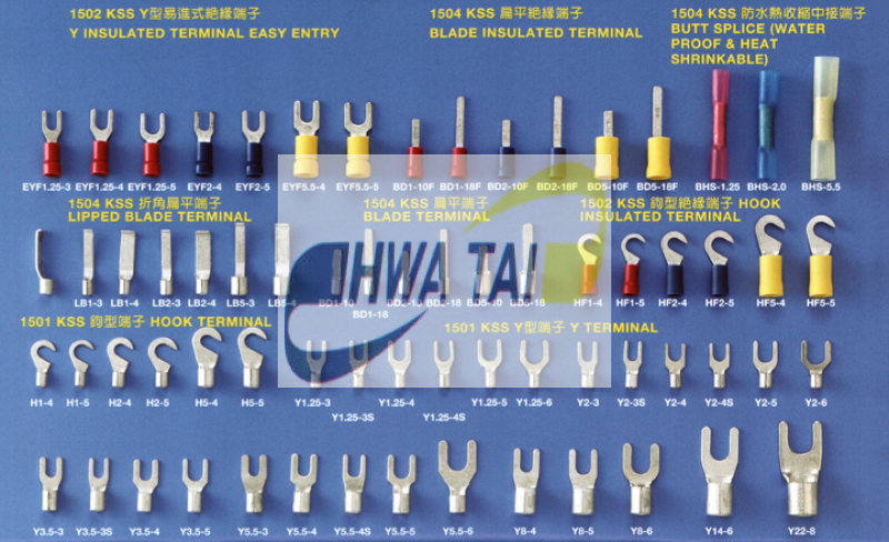 絕緣、扁平、Y型端子